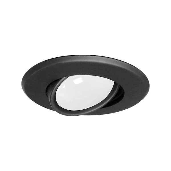 NICOR 5 in. Black Recessed Gimbal Ring Trim