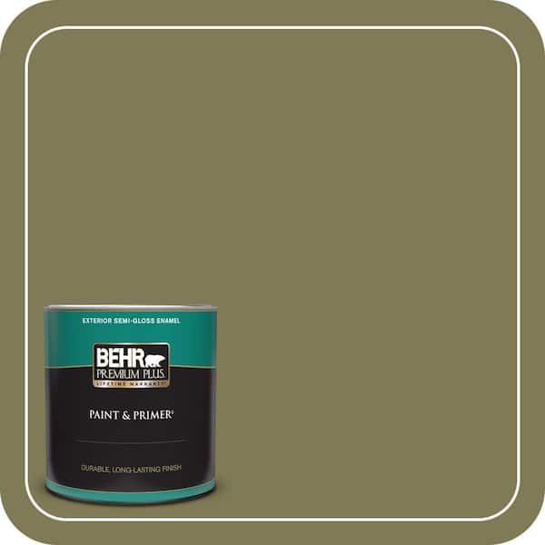 BEHR PREMIUM PLUS 1 qt. Home Decorators Collection #HDC-AC-17 Meadowland Semi-Gloss Enamel Exterior Paint & Primer