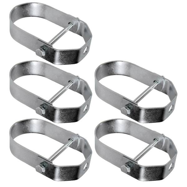 thumbnail interactive-video image 1 of 4-Pack Adjustable Pipe Bracket Clamps - 2-1/2 Inch Galvanized Steel Split Ring Hangers 1 of 2