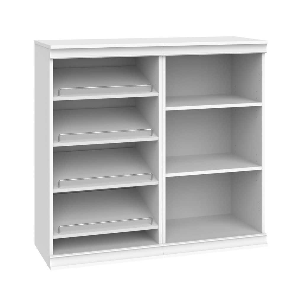 White Adjustable 7-Shelf Modular Closet Storage System
