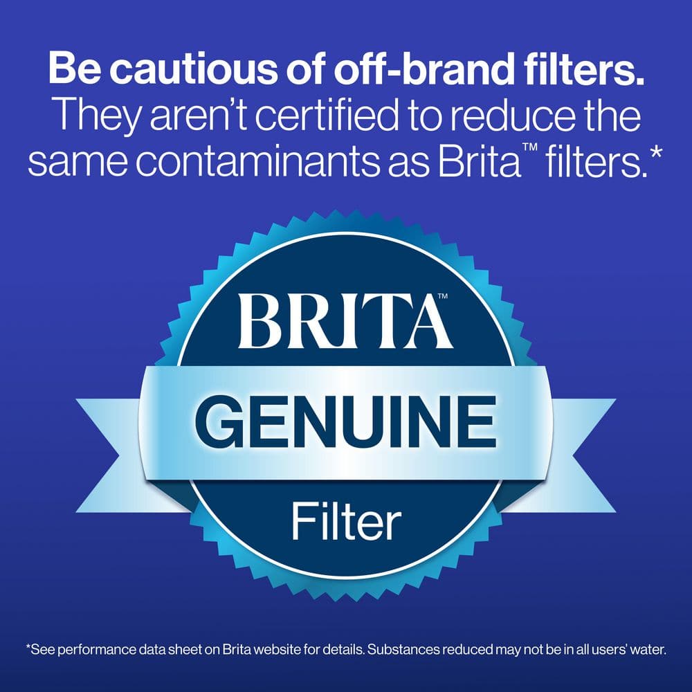Brita Elite Blue Activated Carbon Water Pitcher Replacement Filter