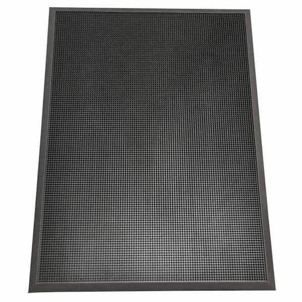 Rubber-Cal Door Scraper Black 24 in. x 32 in. Recycled Rubber Commercial Mat  03_189_ZWEB_BK - The Home Depot