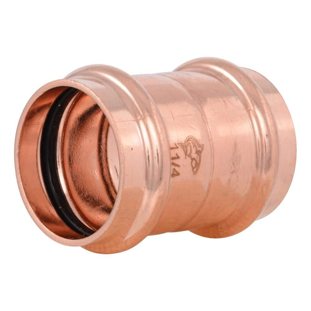 1-1/4-in Copper Press Coupling with Stop (4-Pack) price history on PriceWatchPro