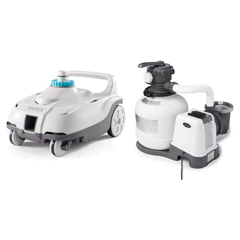 Intex ZX100 Automatic Pressure Side Pool Cleaner with Pool Sand