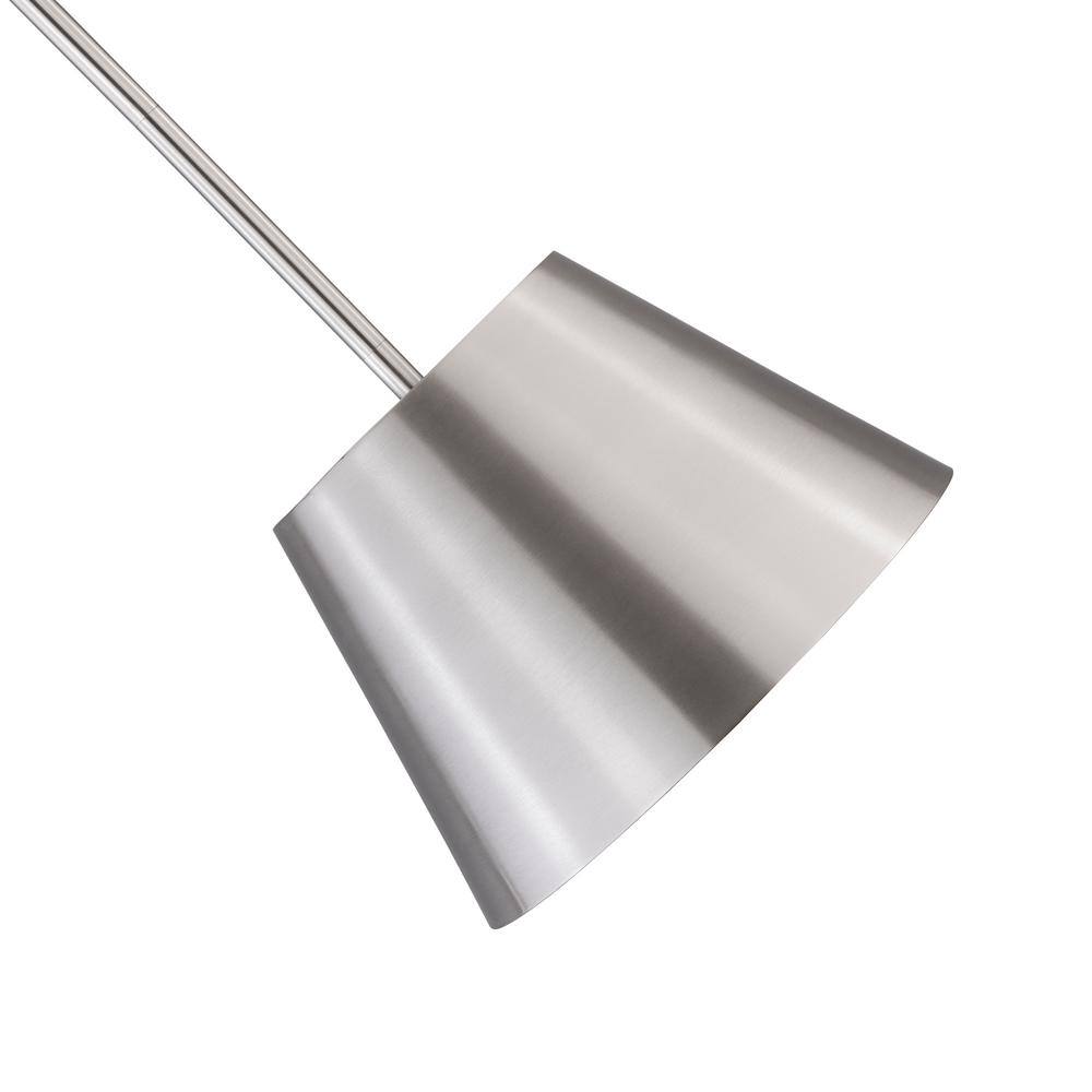 Brushed Nickel Modern Drum Pendant Light with LED