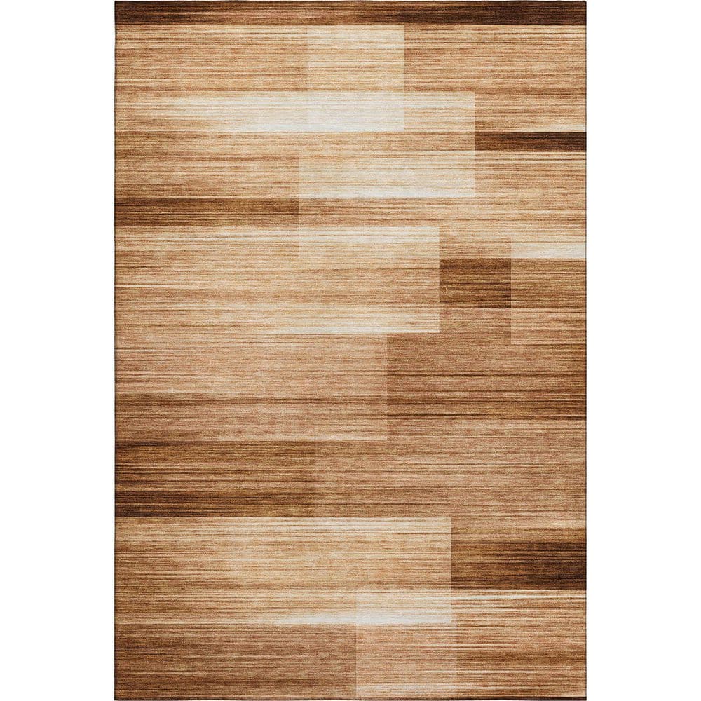 Mayfield Premium Machine Washable Abstract AMF2082 Paprika 5 ft. x 7 ft. 6 in. Area Rug price history on PriceWatchPro