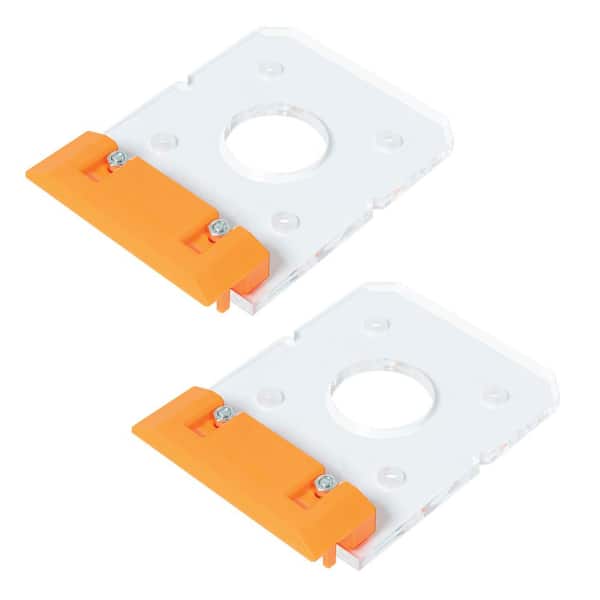 Router Guide Rail Adapter for DeWalt DWP611/DCW600B Trim Router. Fits Makita/Milwaukee/WEN/Triton/Ridgid Guide Rail, 2PK