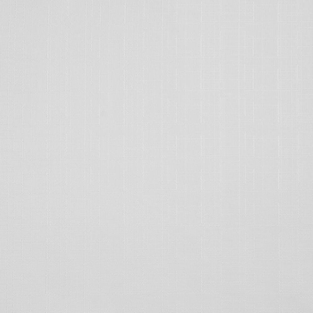 Winter White Light Filtering Linen Pleated Curtain Panels