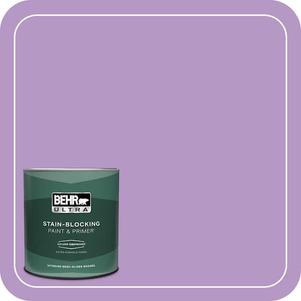 BEHR ULTRA 1 qt. #660B-5 Atlantic Tulip Extra Durable Semi-Gloss Enamel Interior Paint & Primer