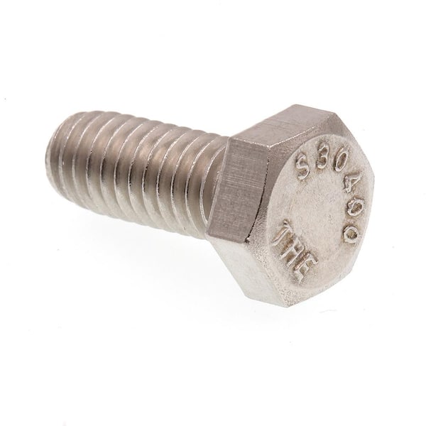 5/16 in.-18 x 3/4 in. Grade 304 Stainless Steel Hex Bolts (25-Pack)