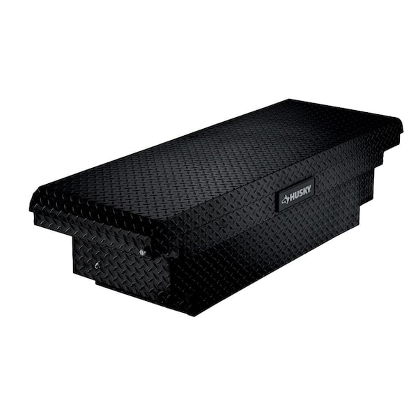 Husky 61.86 in. Matte Black Aluminum Low Profile Mid-Size Crossbed Truck Tool Box