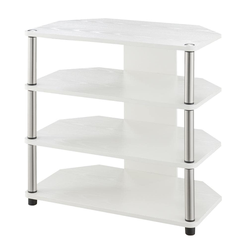 Convenience Concepts Designs2Go White Corner TV Stand For TVs Up To 29   White Convenience Concepts Tv Stands R5 299 64 1000 