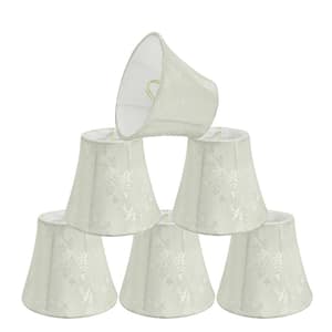 5 in. x 4 in. Ivory Bell Lamp Shade (6-Pack)
