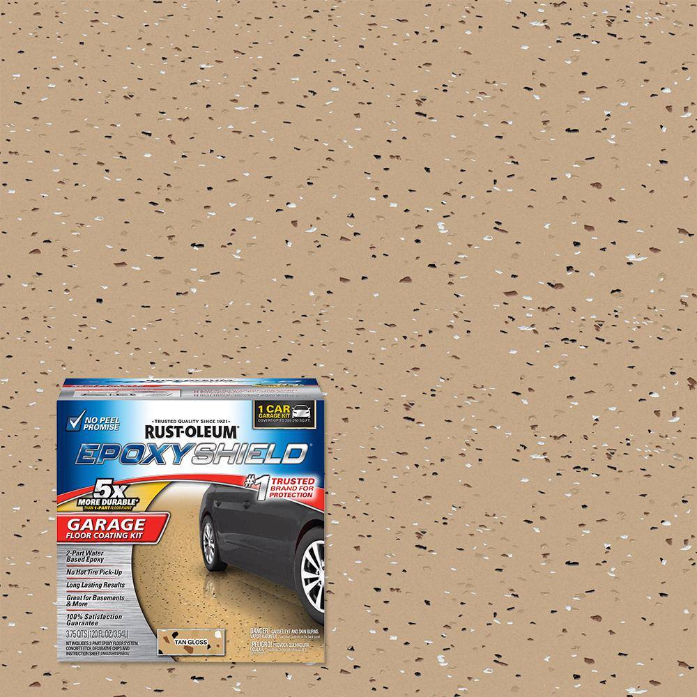 Rust-Oleum EpoxyShield 1 gal. Tan Garage Floor Epoxy 251966 - The Home Depot