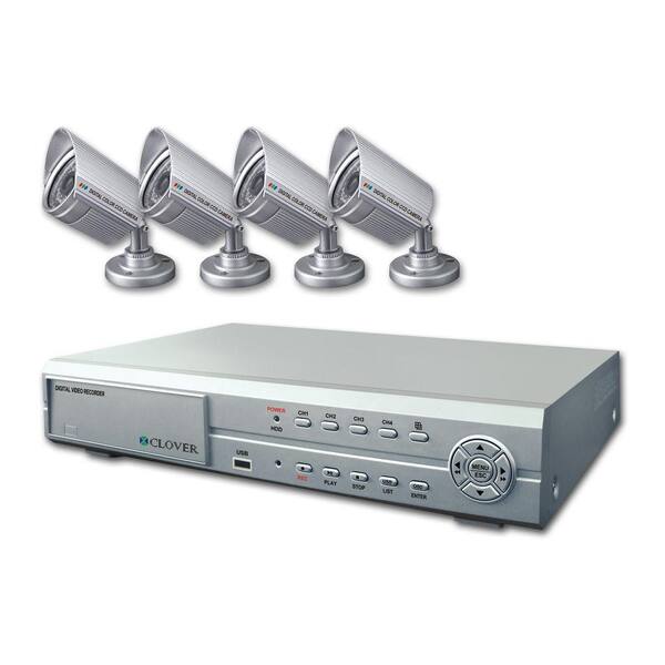 Clover 4-Channel DVR Bundle With Night Vision Outdoor Cameras-DISCONTINUED