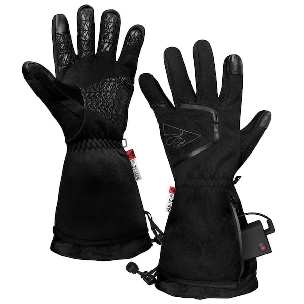 ACTIONHEAT Women's Small/Medium Black AA Heated Featherweight Gloves