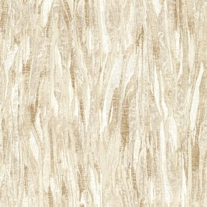Suna Gold Woodgrain Non Woven Paper Non-Pasted Metallic Wallpaper