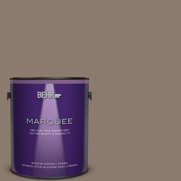 BEHR MARQUEE 1 gal. #T18-07 Road Less Travelled Eggshell Enamel Interior Paint & Primer