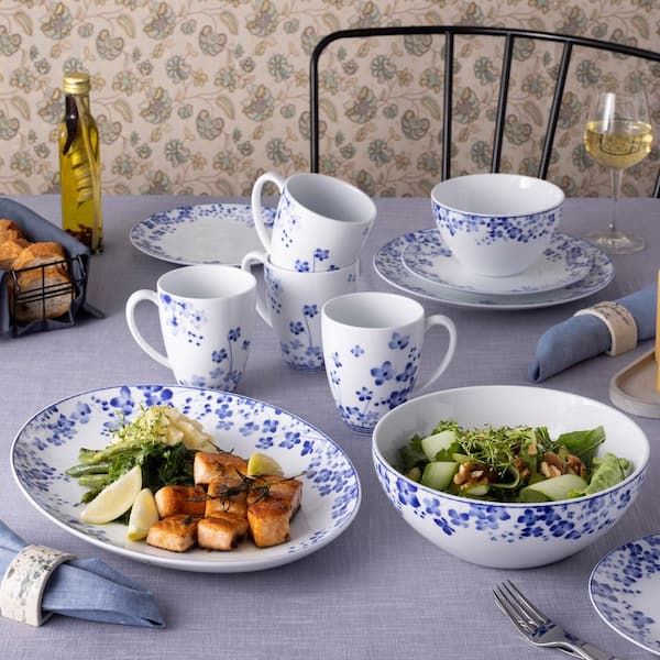No.706 テディベア(28cm)BD 2026.3.13 ブルー×スタイ Noritake Bloomington Road Blue 16 fl. oz. (Blue) Porcelain Mugs