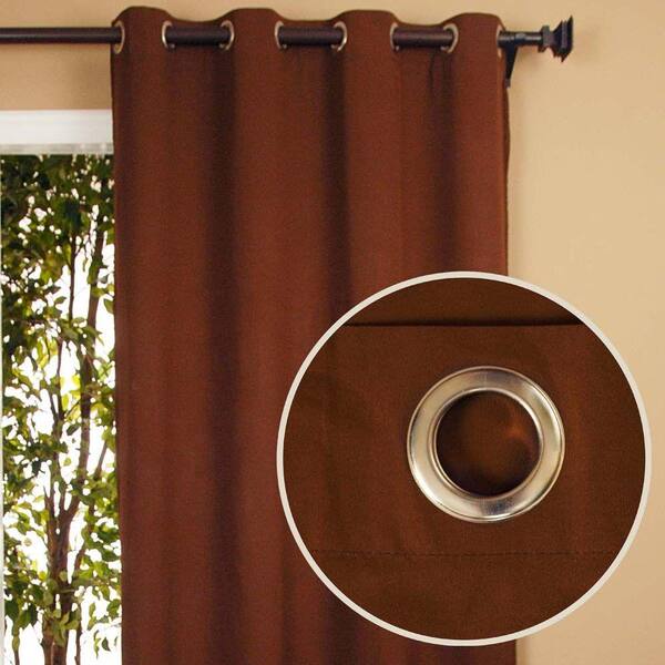 Home Decorators Collection Sheer Bela Chocolate Grommet Curtain