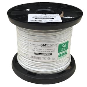 250 ft.18-Gauge 6-Conductors Solid CL3R White Thermostat Wire