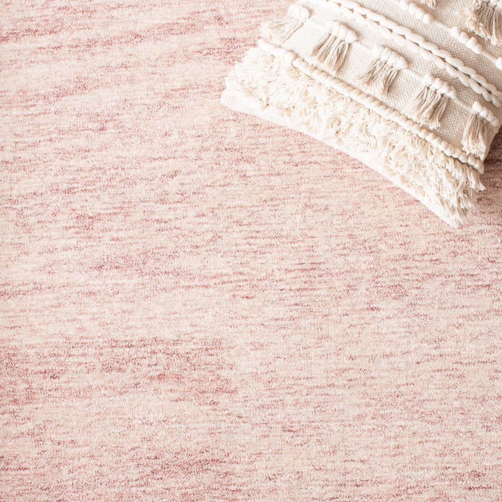 Ivory Elegance 6' Square Hand-Tufted Wool Rug