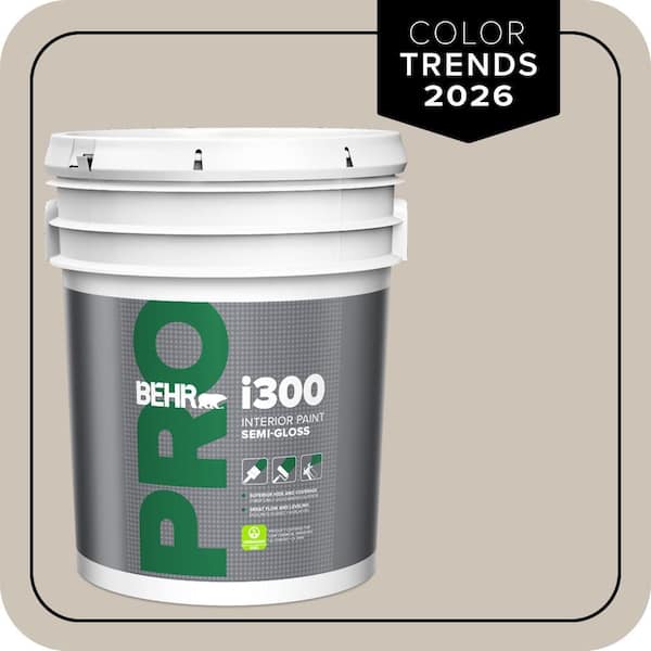 BEHR PRO 5 gal. #720C-3 Wheat Bread Semi-Gloss Interior Paint