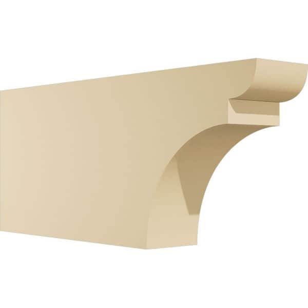 Ekena Millwork Standard Yorktown 4 in. W x 10 in. H x 24 in. D Signature Urethane Rafter Tail Outlooker