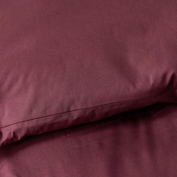 Company Cotton Plum Cotton Percale Twin XL Sheet Set
