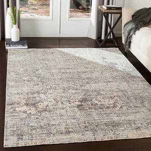 Congressional Grey 3 ft. 3 in. x 5 ft. Abstract Area Rug