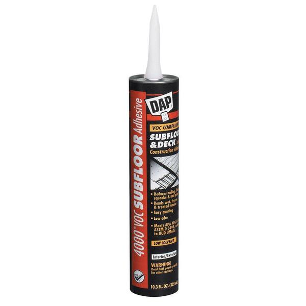 DAP 4000 10.3 oz. VOC-Complaint Subfloor and Deck Construction Adhesive (12-Pack)