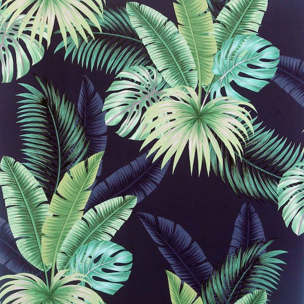 Miami Navy Palms Wallpaper
