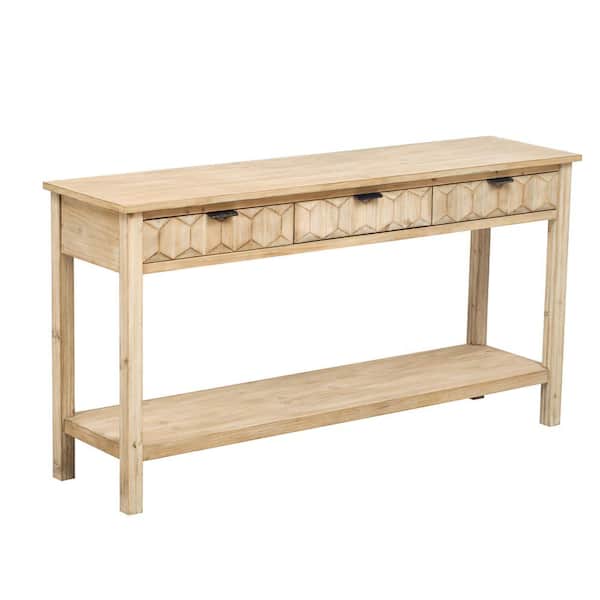 60 in. W x 15.7 in. D x 31.2 in. H Bathroom Beige Linen Cabinet