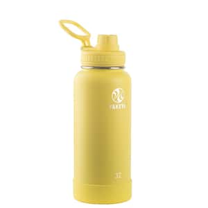 Actives 32 oz. Canary Insulated Stainless Steel Water Bottle with Spout Lid