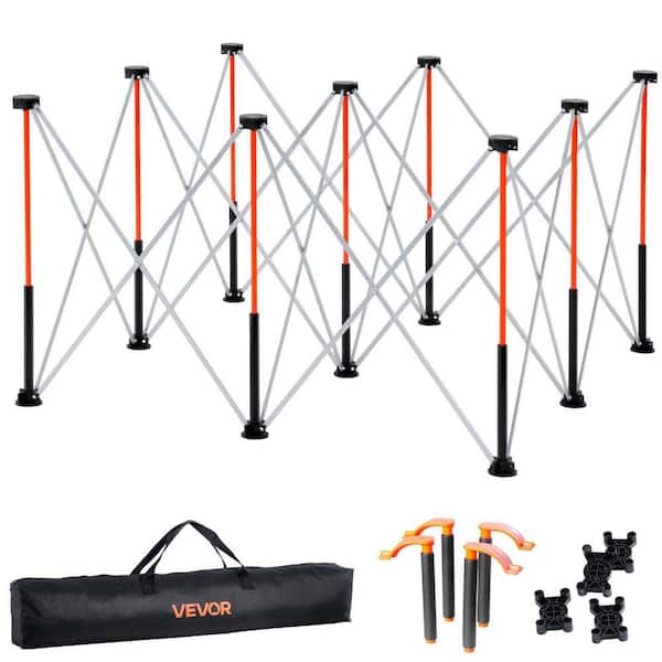 VEVOR Portable Folding Workstand, 4.15 x 4.15 ft. Collapsible