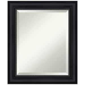 Astor Black 21 in. H x 25 in. W Framed Wall Mirror