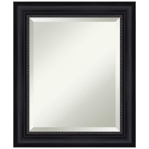 Amanti Art Astor Black 21 in. H x 25 in. W Framed Wall Mirror