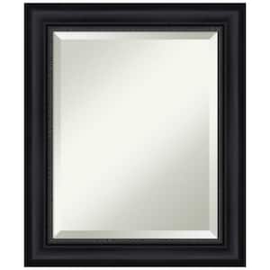 Astor 21 in. x 24 in. Modern Rectangle Framed Black Bathroom Vanity Mirror
