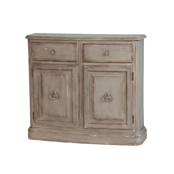 Pulaski Furniture 2-Drawer Chest with Cabinet Doors in Distressed Blue