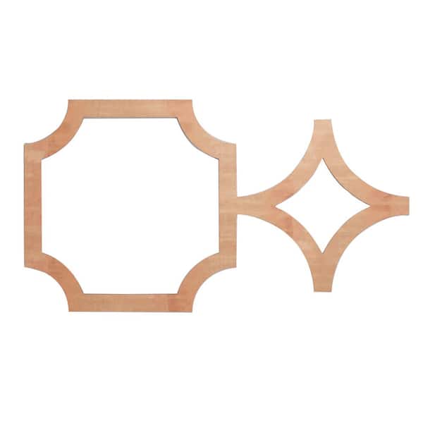27 7/8 in. x 15 3/8 in. x 1/4 in. Cherry Medium Anderson Decorative Fretwork Wood Wall Panels (20-Pack)