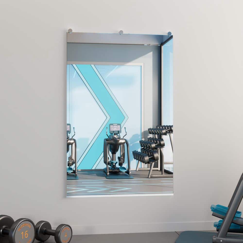 32 in. W x 48 in. H Rectangular Frameless Wall Mirror Gym Mirror Dance Mirror price history on PriceWatchPro