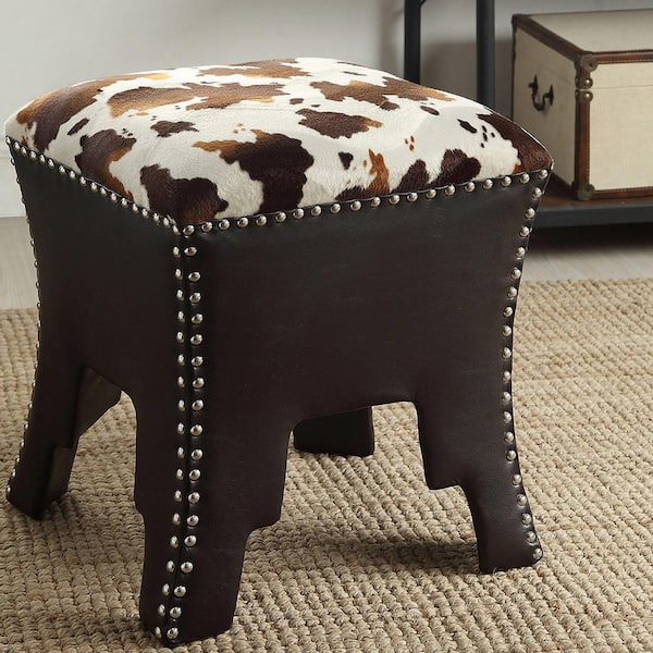 Cow print best sale vanity stool