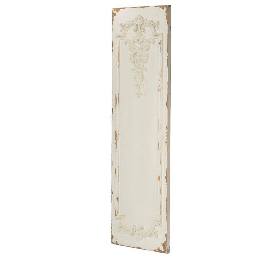 Elegant Off-White Magnesia Tall Wall Art Panel Set