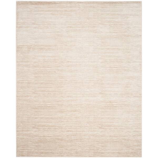 Vision 12 ft. x 18 ft. Cream Solid Marle Area Rug