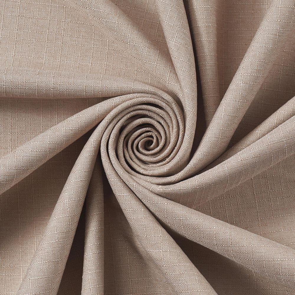 Natural Linen 84" Blackout Rod Pocket Curtain Panel