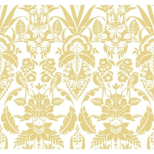 Botanical Damask Yellow Spray and Stick Roll (Covers 60.75 sq. ft.)