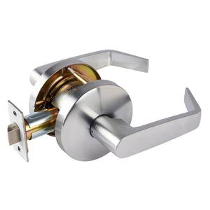 Commercial 2-3/4 in. Satin Chrome Heavy-Duty Passage Hall/Closet Door Lever