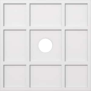 1 in. P X 11 in. C X 32 in. OD X 5 in. ID Rubik Architectural Grade PVC Contemporary Ceiling Medallion