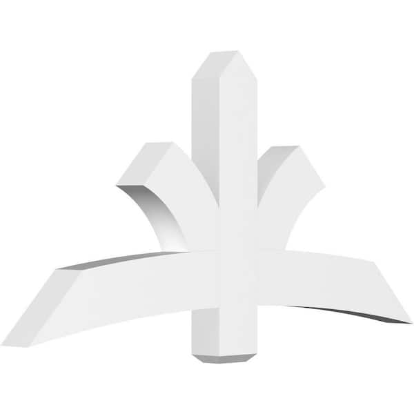 Ekena Millwork Davenport 60 in. W x 30 in. H x 4 in. D Signature Polyurethane Bracket