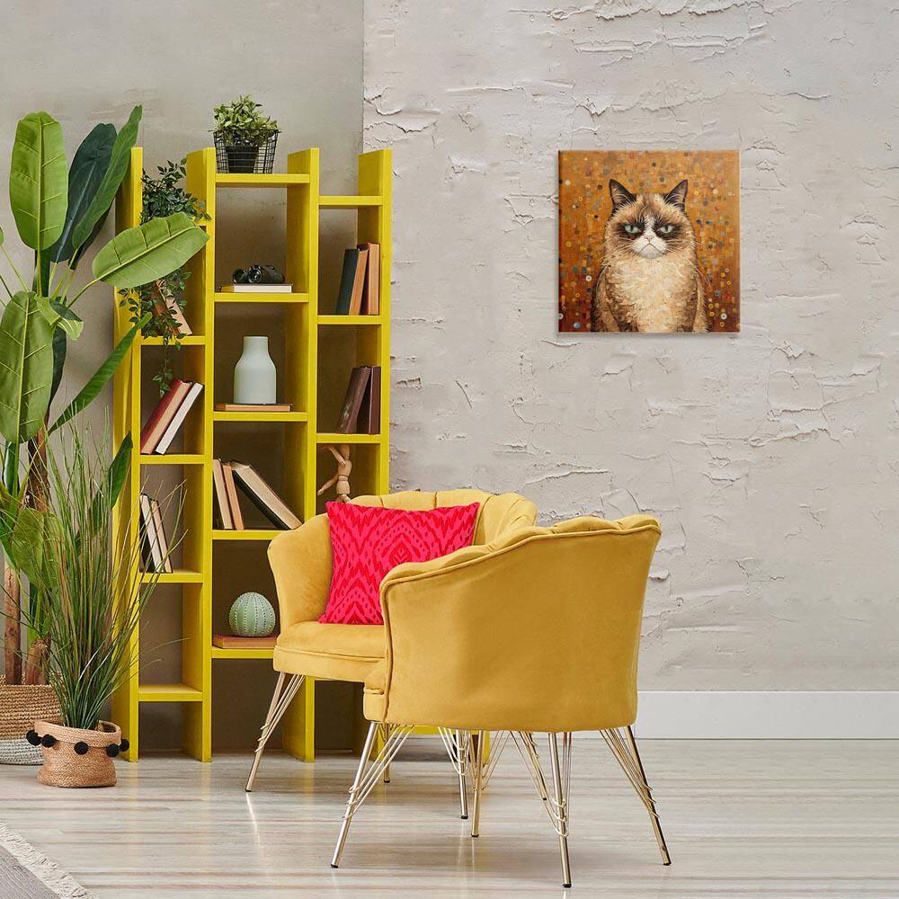 Grouchy Cat in Classic Style by Arlington Prints Unframed Animal Graphic Art Print 17 in. x 17 in. price history on PriceWatchPro